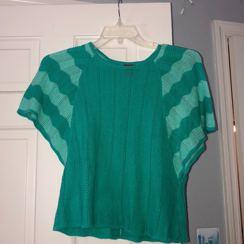 aqua sweater